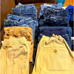 Boys size 14 Jeans/Khakis Lot (10 Pairs)